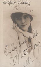 Hetty King UK stage actress London 1910s - HAND SIGNED RPPC Photo Postcard picture