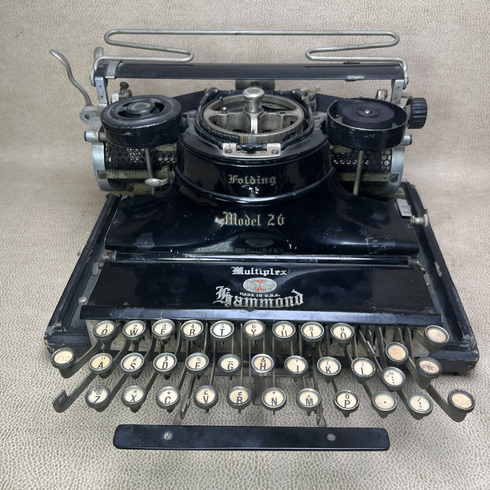 1920’s  HAMMOND MULTIPLEX FOLDING Typewriter Vintage