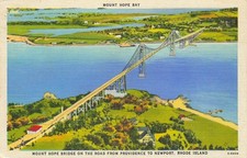 Mount Hope Bay, Mount Hope Bridge, Newport, Rhode Island, Mass., Unposted picture