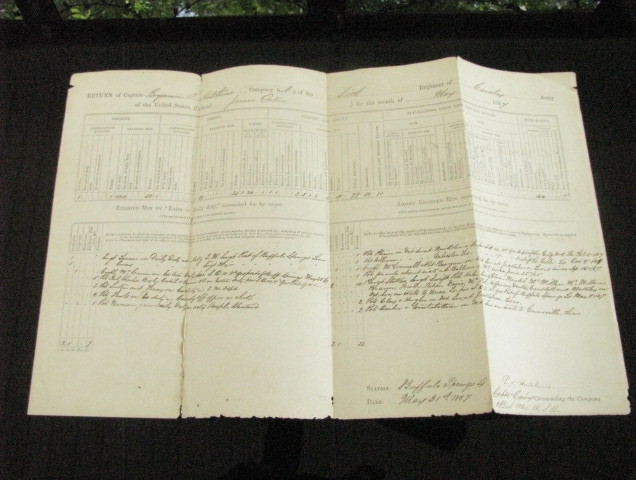 BUFFALO SPRINGS TEXAS 6TH US CAVALRY COMANCHE WAR   1867 ROSTER