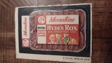1973 Wacky Packages Series 5    MOONSHINE HYDE'S ROX    Tan Back picture