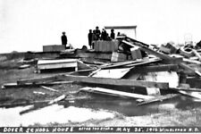 Dover School House Storm Damage Wimbledon North Dakota ND 4x6 Reprint Photo picture