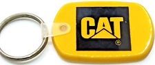 Vintage Keychain CAT Construction Equipment Martin Tractor Kansas Yellow K109 picture