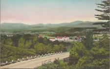 Postcard View Mount Mansfield + Twist O'Hill Lodge Williston VT Vermont  picture