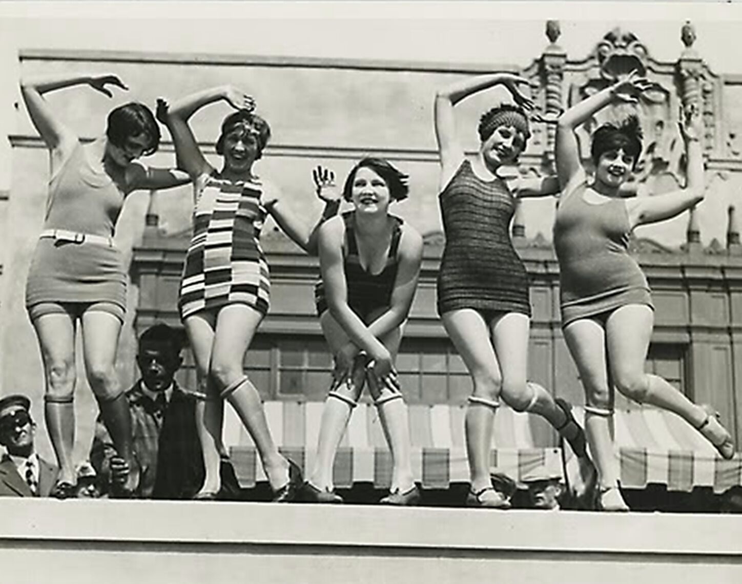  Ladies Dancing Charleston Photo Swimsuits 1920s Flappers Jazz Prohibition era 