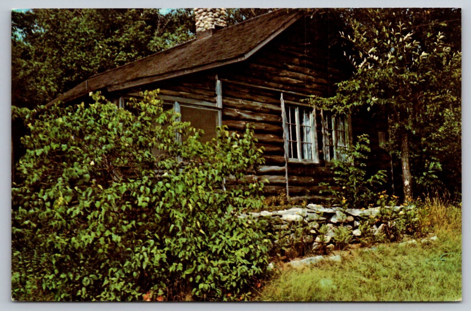 Robert Frost Cabin Ripton Vermont Vintage Postcard c.1974 Robert Frost Cabin Ripton Vermont Vintage Postcard c.1974