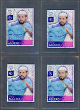 2019-20 Topps UEFA Champions League Sticker Lot of 4 #329 Sergio Aguero picture