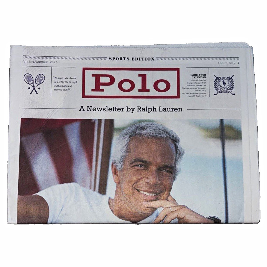 Polo Ralph Lauren Newsletter Newspaper ISSUE 4 Spring/Summer 2026 NEW