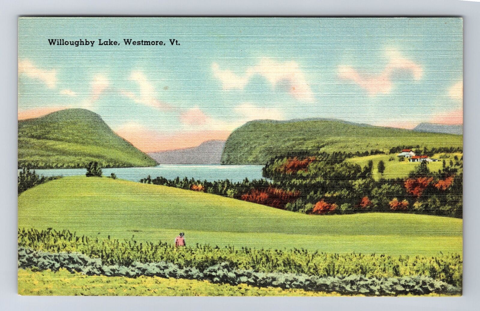 Westmore VT- Vermont, Willoughby Lake, Antique, Vintage Postcard