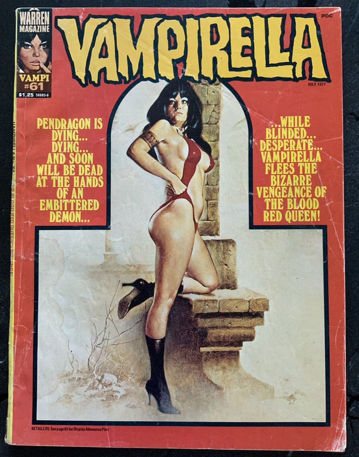 1977 Vampirella Warren Comic Book #61 \
