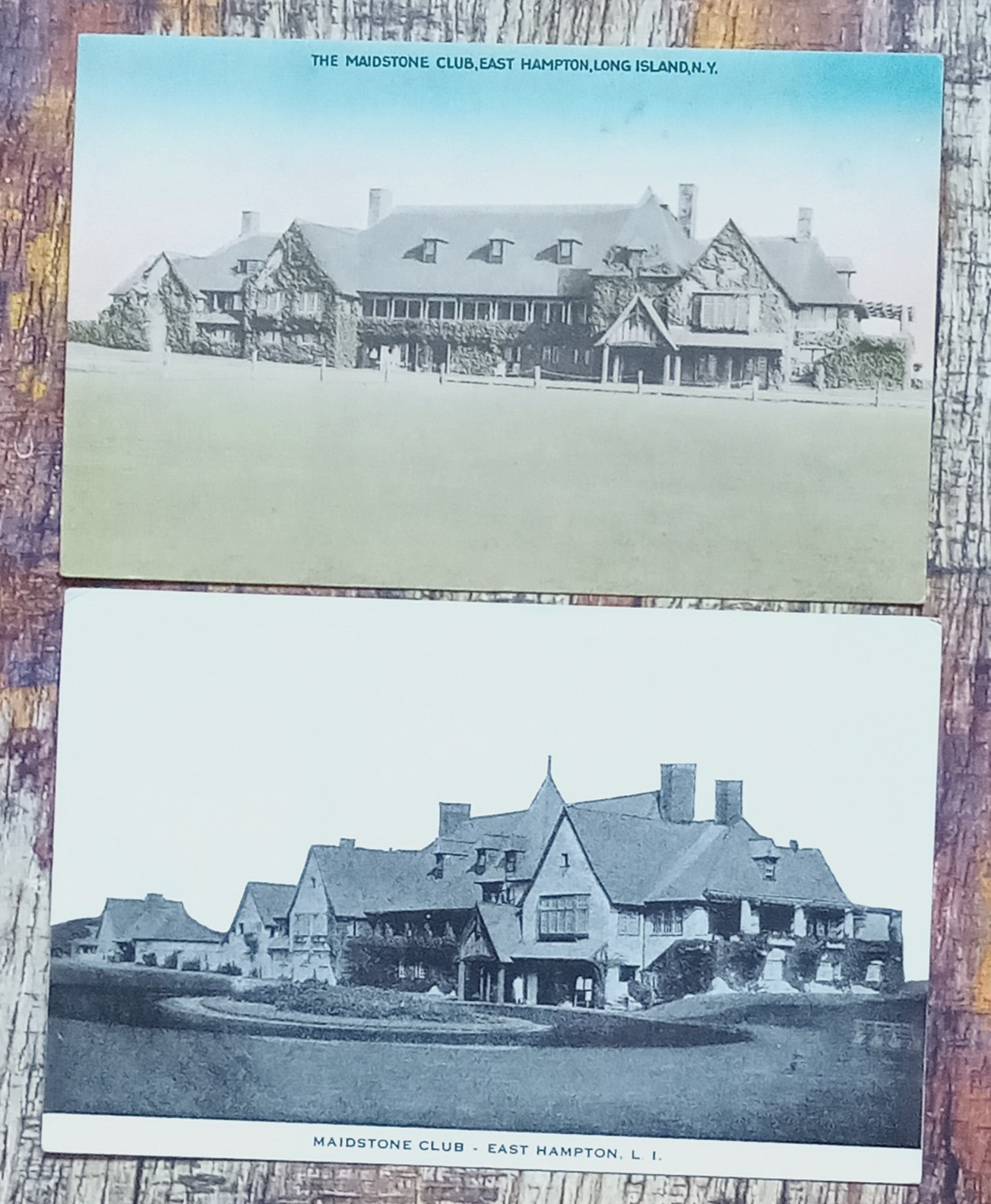 2 Vintage Maidstone Club East Hampton LI Long Island Postcards Unposted
