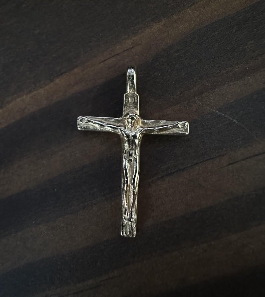 James Avery 14K Gold Chiseled Jesus on Cross Pendant - Retired - Rare Version James Avery 14K Gold Chiseled Jesus on Cross Pendant - Retired - Rare Version