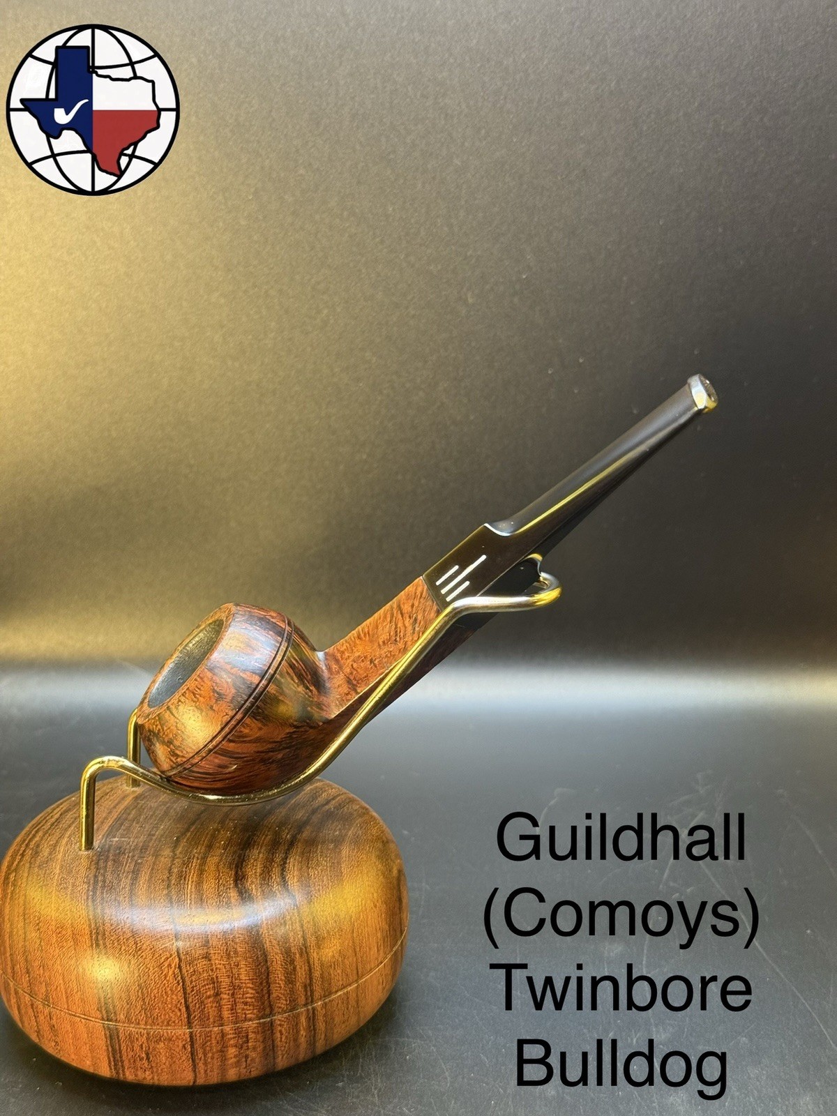 Vintage The Guildhall (Comoys Sub) Twinbore Bulldog Tobacco Pipe Vintage The Guildhall (Comoys Sub) Twinbore Bulldog Tobacco Pipe