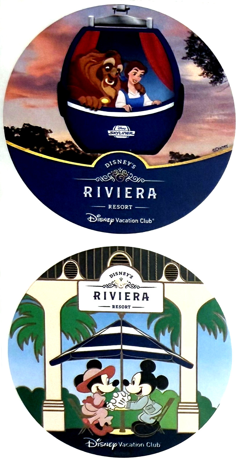 Disney Riviera Resort Stickers Skyliner Beauty Beast Belle Mickey Minnie World Disney Riviera Resort Stickers Skyliner Beauty Beast Belle Mickey Minnie World