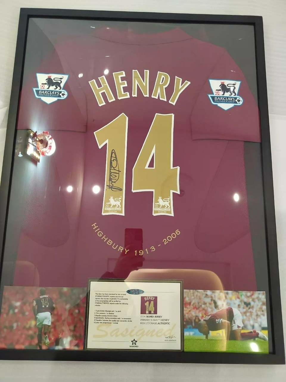 🎄🎁 Thierry Henry Arsenal 2005/06 Highbury Jersey Memorabilia 🎄🎁 Thierry Henry Arsenal 2005/06 Highbury Jersey Memorabilia