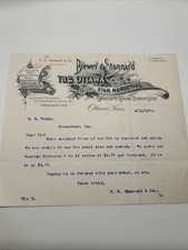 1901 Antique Billhead Brewer & Stannard The Ottawa Star Nurseries Kansas picture