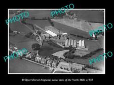 OLD 8x6 HISTORIC PHOTO OF BRIDPORT DORSET ENGLAND VIEW OF NORTH MILLS ca1930 picture