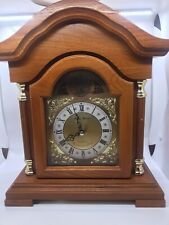 Westminster Chime Mantle Clock ~ Oak Cabinet ~ Daniel Dakota ~ picture