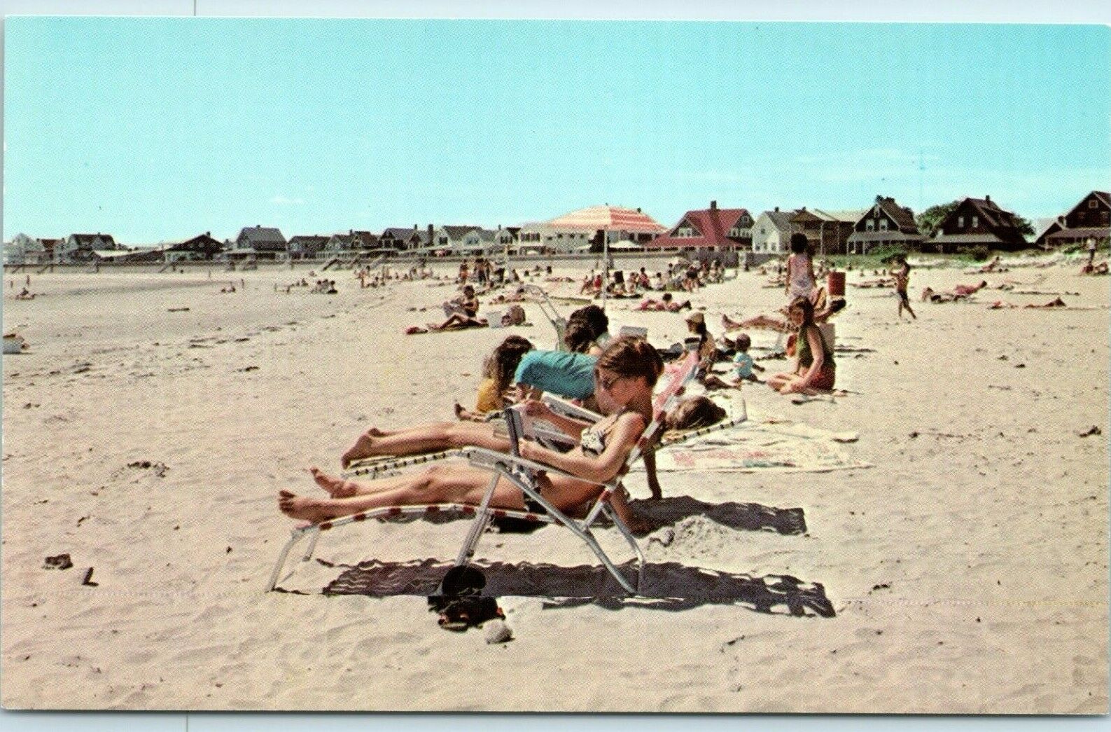 Postcard Green Harbor Beach, Marshfield, Mass R85