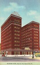 Vintage Postcard Richford Hotel State St. Perry Sq. Landmark Erie Pennsylvania picture