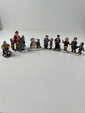 Lot of 7 Christmas Village People, Figurines, Families, Children picture
