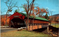 Albany Covered Bridge New Hampshire Vintage Postcard 5P18-27 picture