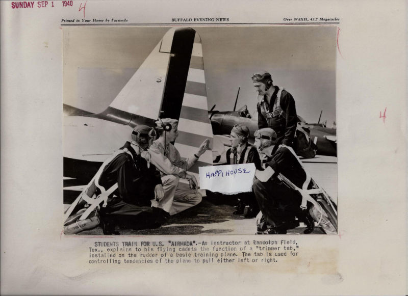 1940 Photo US Airmada Cadets Randolph Field TX WWII