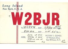 QSL  1951 East Williston   New York   radio card picture