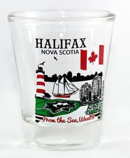 HALIFAX NOVA SCOTIA CANADA GREAT CANADIAN CITIES COLLECTION SHOT GLASS SHOTGLASS picture