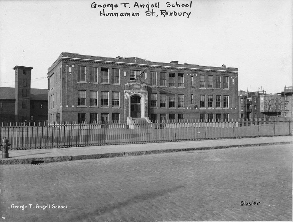 Old Photo. Roxbury, MA.   George T. Angell School Building