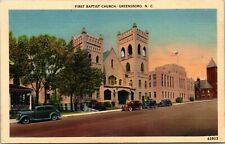 First Baptist Church Greensboro North Carolina NC Unposted Postcard picture