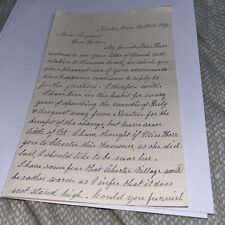 1899 Letters Inquiring on Summer Vacation Accommodations Chester Village Vermont picture