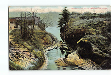 Old Vintage 1907 Postcard of INDIAN LEAP NEAR NORWICH CT picture