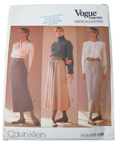 Vogue Sewing Pattern  #1790,Size 14, Misses'  Skirt  design by Calvin Klein (A) picture