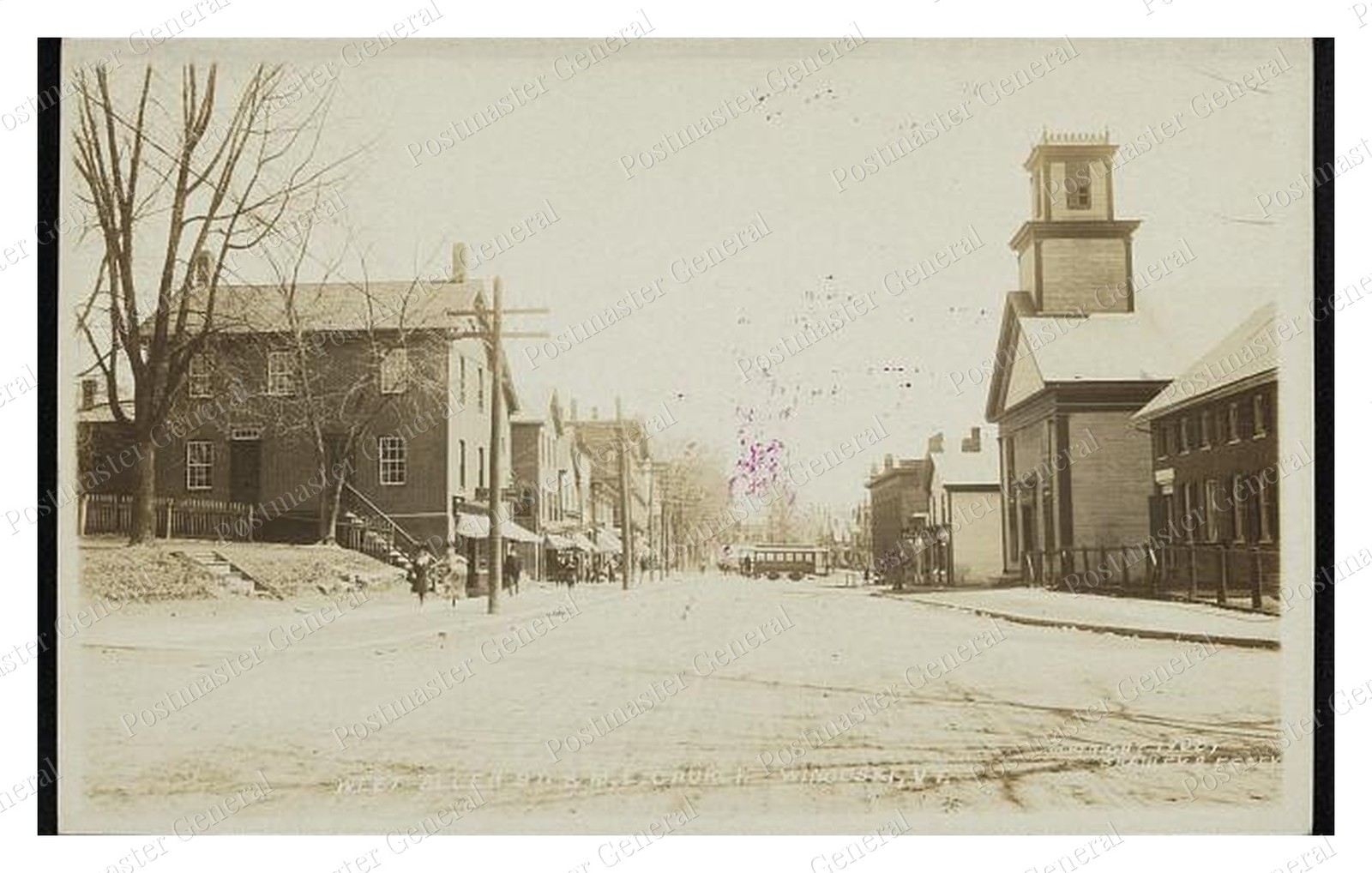Winooski Vermont West Allen St Standard Postcard COPY RPPC