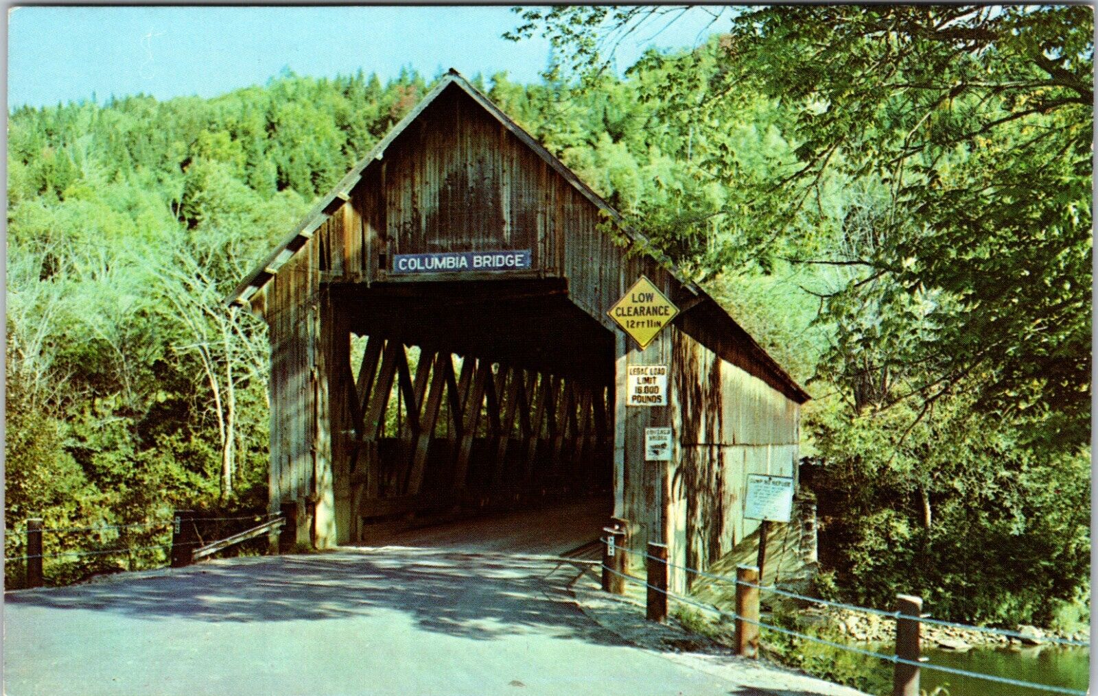 Vintage Postcards - Columbia Covered Bridge, Lemington, Vermont