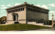 Bay Memorial Library Franklin Massachusetts Historic Building Undivided Back Pos picture