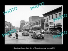 Stamford Connecticut The Main St & Stores c1940 2 Old Large Historic Photo picture