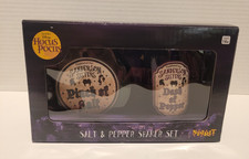 Disney Hocus Pocus Sanderson Sisters Glass Salt & Pepper Shakers NEW Green Purpl picture