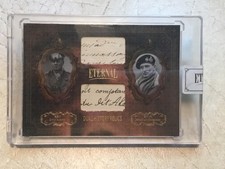 ROMMEL & Montgomery WW2 HANDWRITTEN Word Letter Cut Revelation Relic Dual Card picture