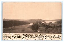 View of Lake Morey from Point North Fairlee VT Vermont UDB Postcard E3 picture