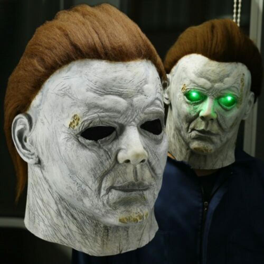 Michael Myers Mask Deluxe Adult Latex Halloween Horror Fancy Dress Killer Scary