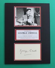 GEORGE ORWELL  signed display 1984 Big Brother picture
