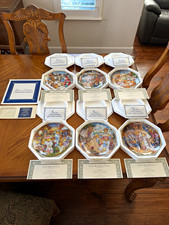 The Franklin Mint Cherished Teddies Set of 6 Ltd Ed Porcelain 8