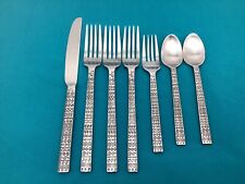 Cambridge Stainless Flatware Rare Sevilla Thick Oval Handle Dinner Fork Teaspoon picture