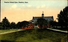 Pomfret School Gym ~ Pomfret Connecticut ~ mailed 1914 Killingly CT picture