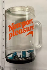 Vintage Newport Pleasure Plastic Mug with Indy F1 Race Car Cigarette Advertising picture