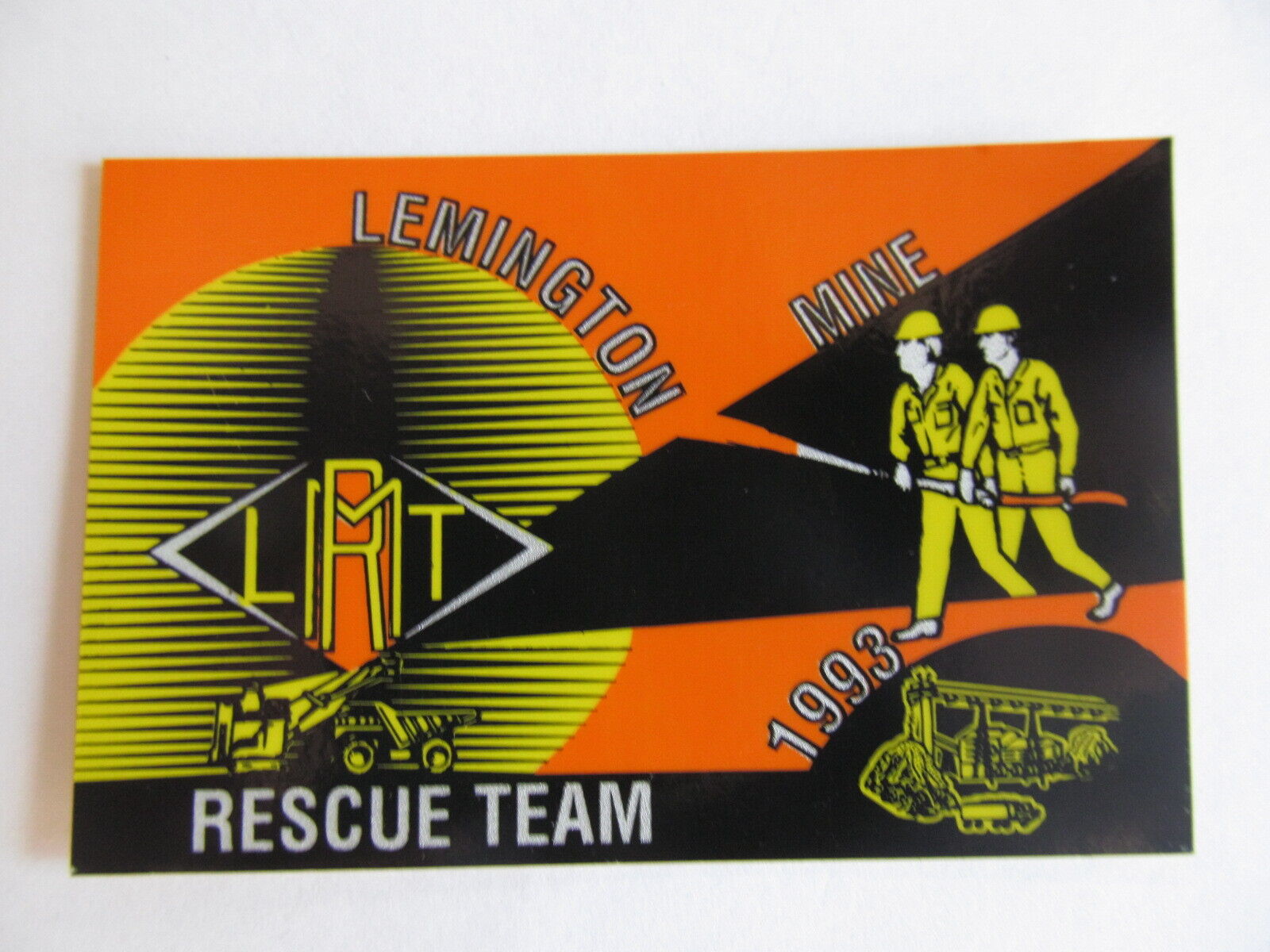 Coal Mining Stickers, Lemington Mine Rescue Team