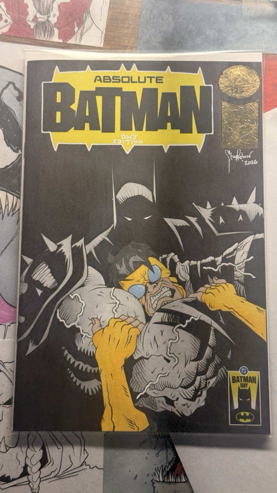 Invincible Rip Off Batman Absolute Batman 1 Blank With Invincible Sketch By Chris Stapleton for ...