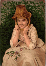 Victorian Trade Cards 1840 Dr. Jayne's Tomic Vermifuge, Philadelphia, PA picture
